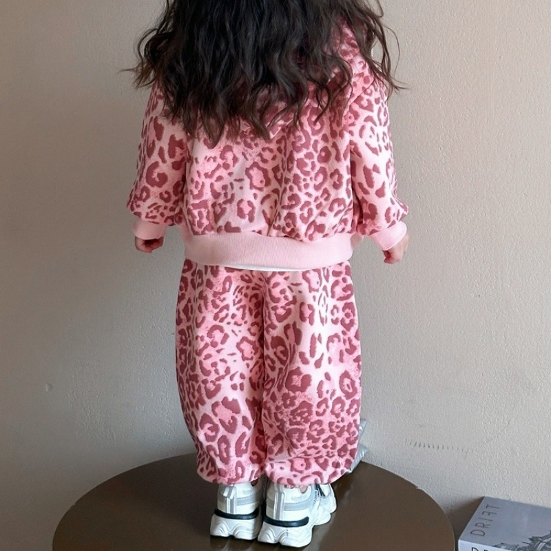 2-Piece Baby Toddler Girl's Leopard Print Set