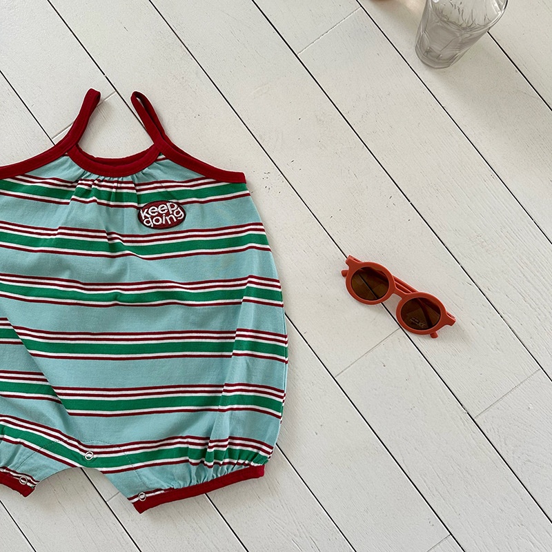 Baby Striped Camisole Romper