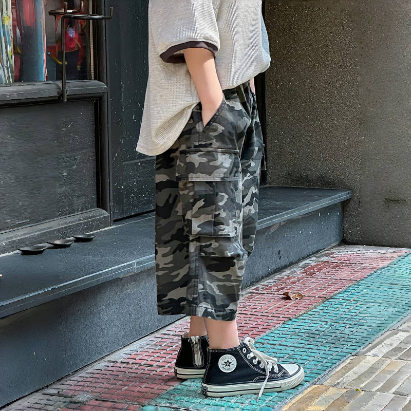 Baby Toddler Boys' Camouflage Workwear 5-Inch Pants