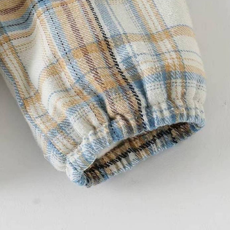 2-Piece Baby Toddler Plaid Shirt & Overalls Set