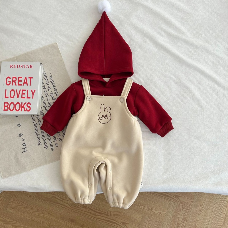 Baby Christmas Padded Hooded Sweatshirt