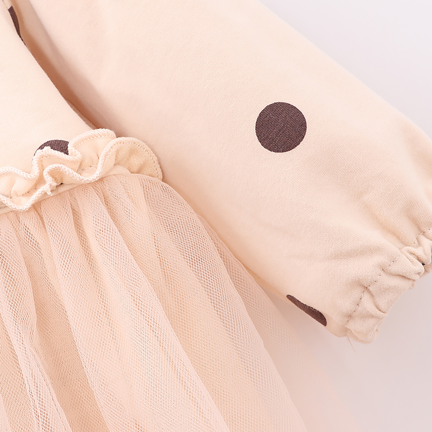 Baby Girls Polka Dot Patchwork Princess Dress