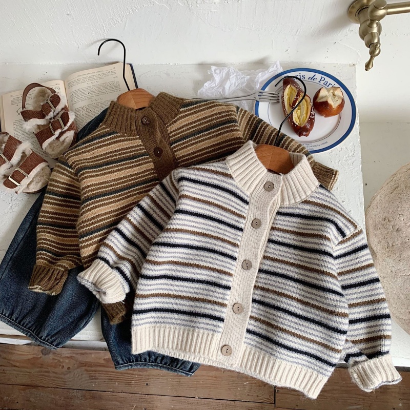 Baby Toddler Striped Cardigan Sweater