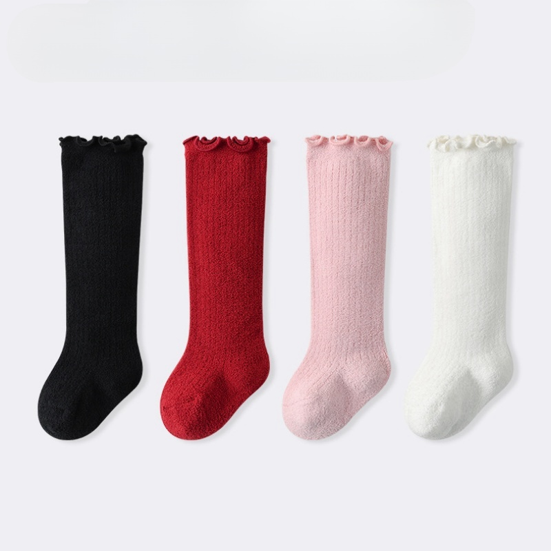 Baby Newborn Knee High Plush Stockings