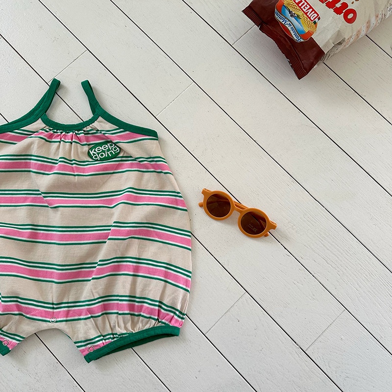 Baby Striped Camisole Romper