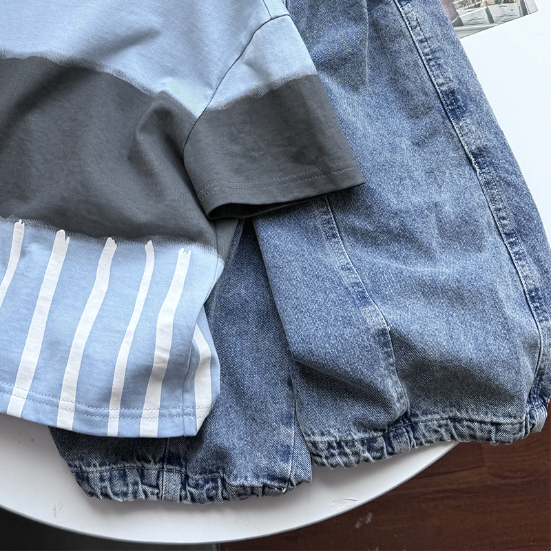 Baby Toddler Boy Striped Color Block T-Shirt Top