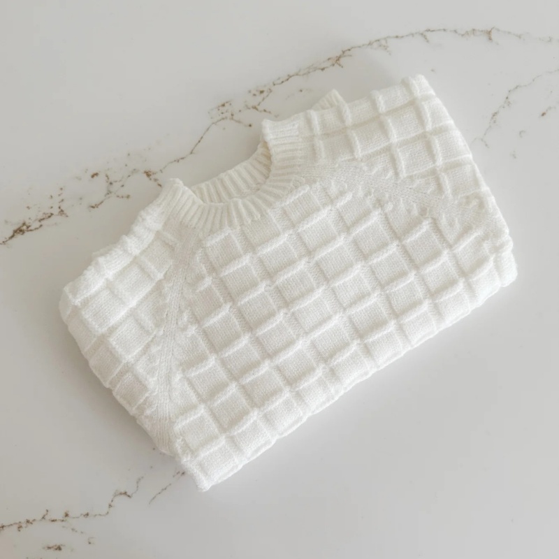 Baby Knitted Sweater Top & Overalls