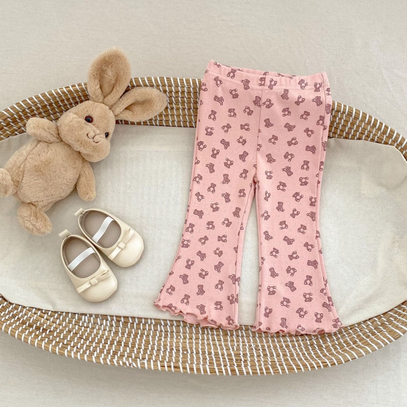 Baby Toddler Girl  Printed Bell-Bottom Pants