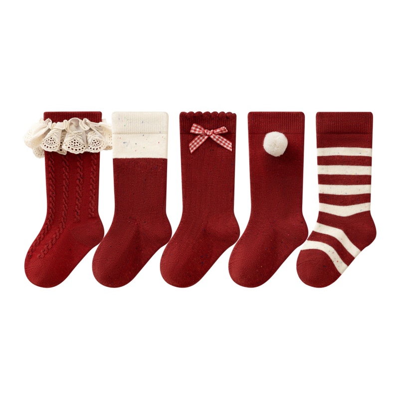 Baby Toddler Girls red princess socks