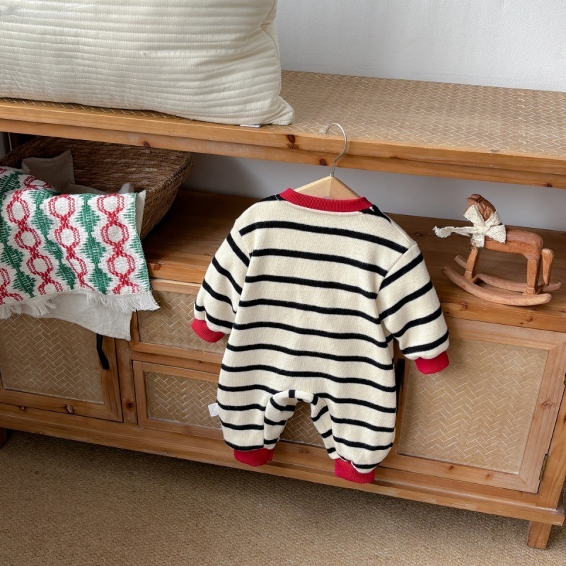 Baby Striped Sweater Romper