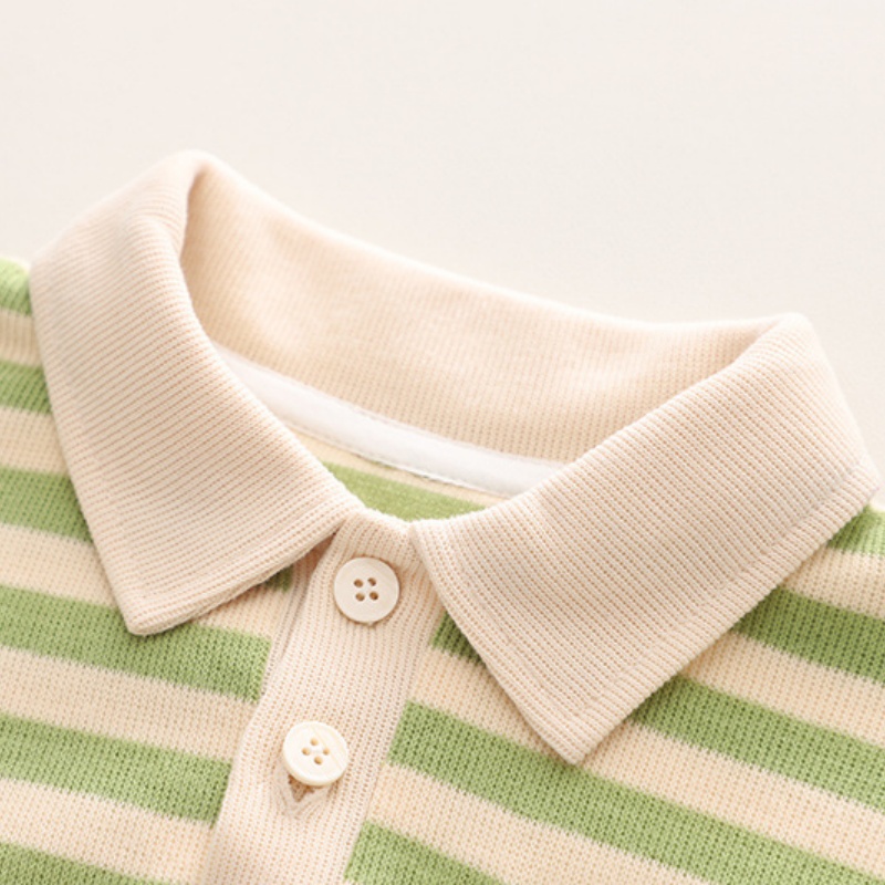 2-piece Baby Toddler Striped Sweatshirt & Bear Print Pants Set