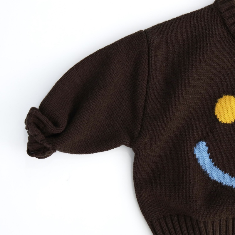 Baby Toddler Smiley Face Jacquard Sweater