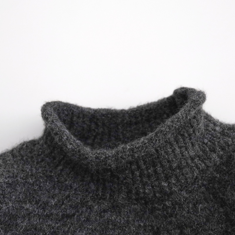 Kids' Goose Print High-Neck Sweater