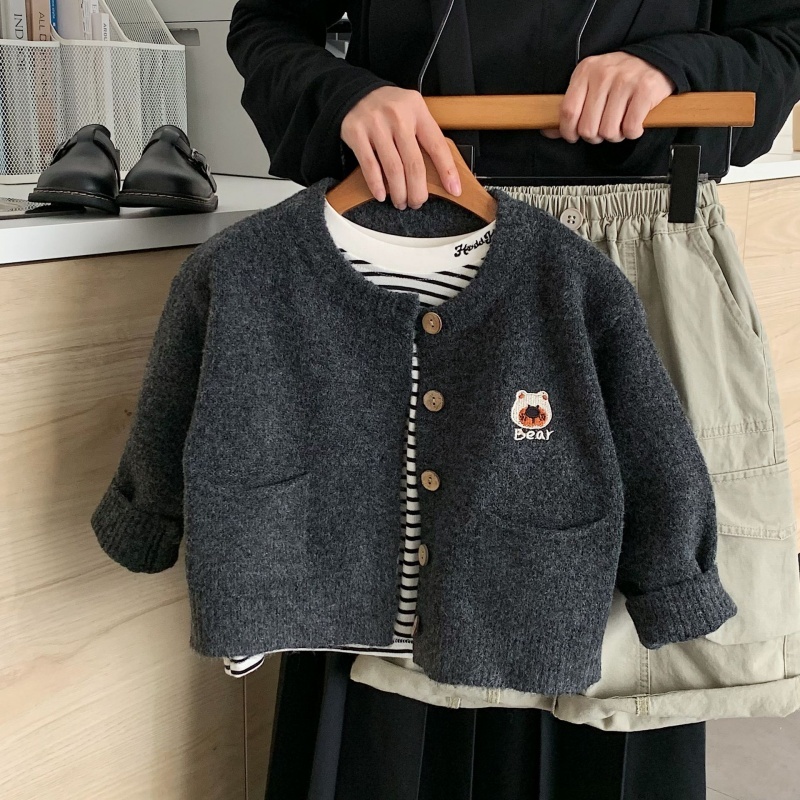Children's Cardigan Knit Sweater Jacket