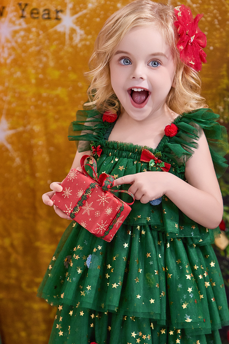 Baby Kids' Girl Christmas Strapless Dress