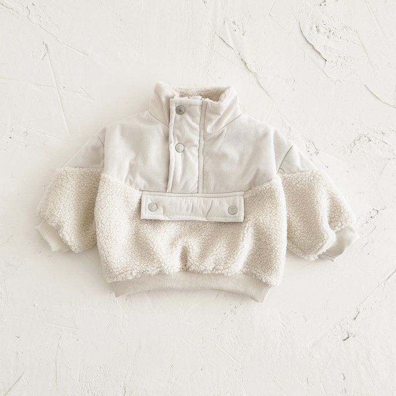 Baby Toddler Lambswool Patchwork Fleece Sweatshirt