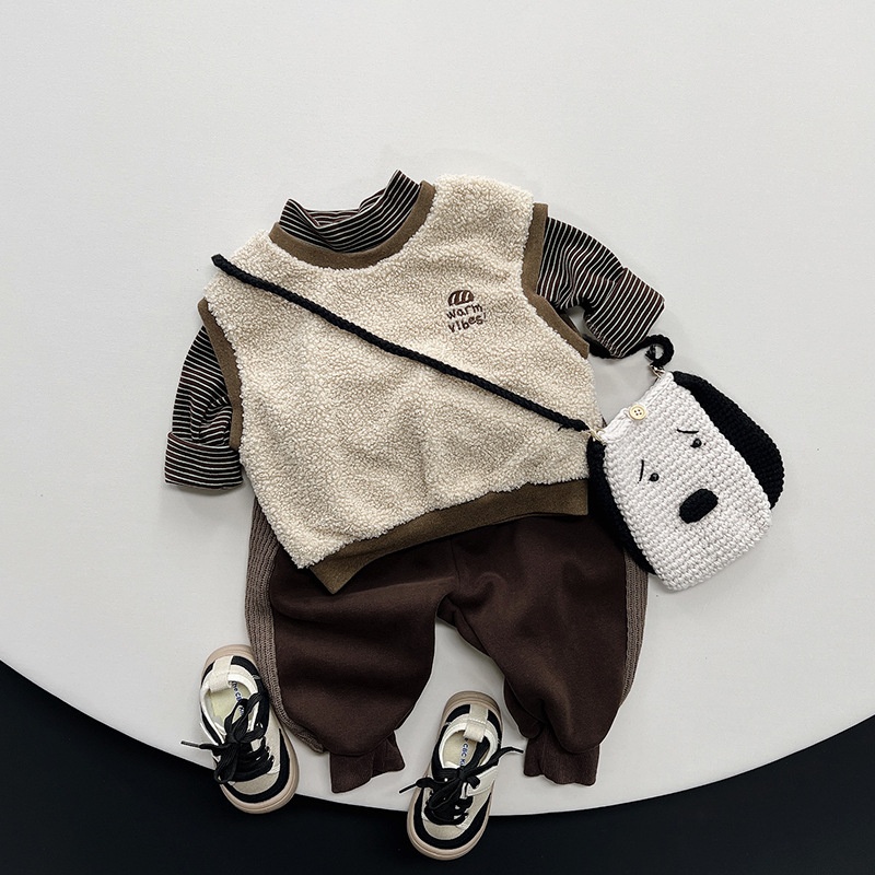 Baby & Kids Patchwork Fleece-Lined Pants