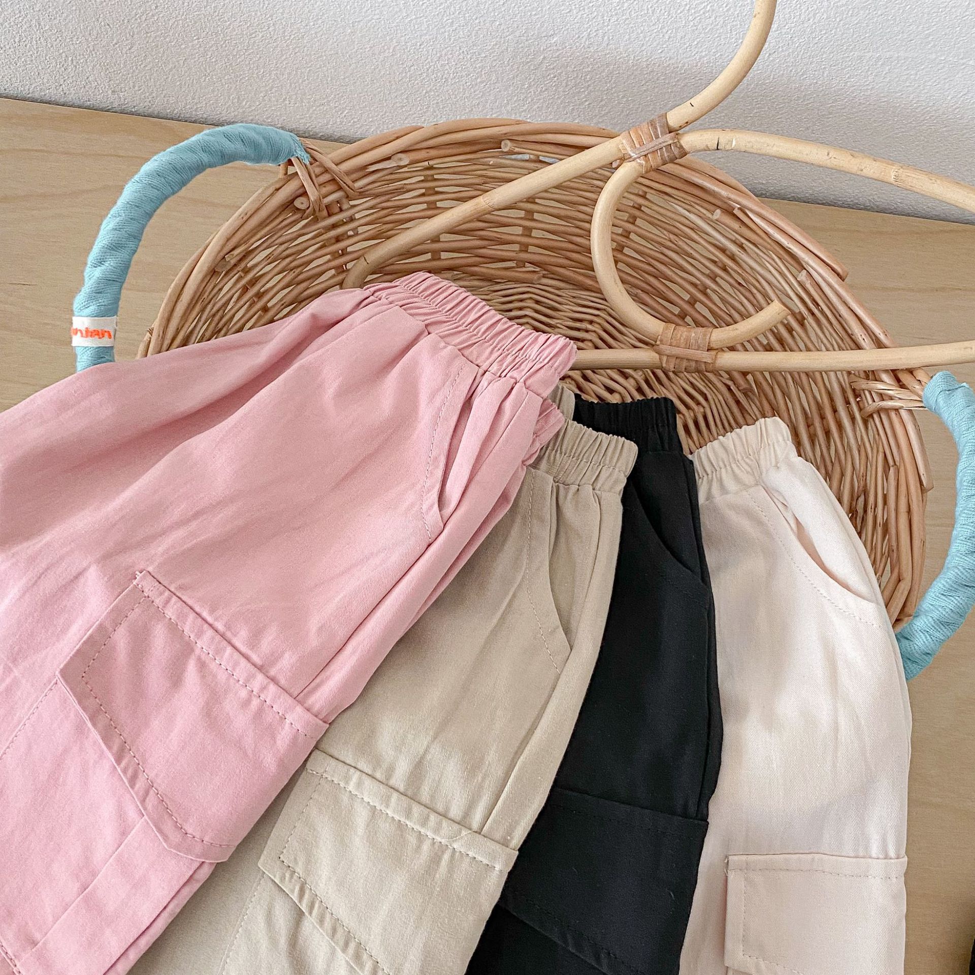 Baby Toddler Solid Color Worker Loose Pants