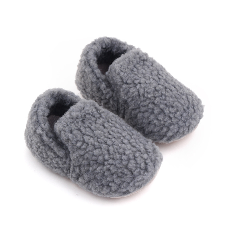 Baby Fleece Warm Solid Color Shoes