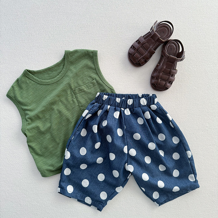 Baby & Kids Dots Denim Pants