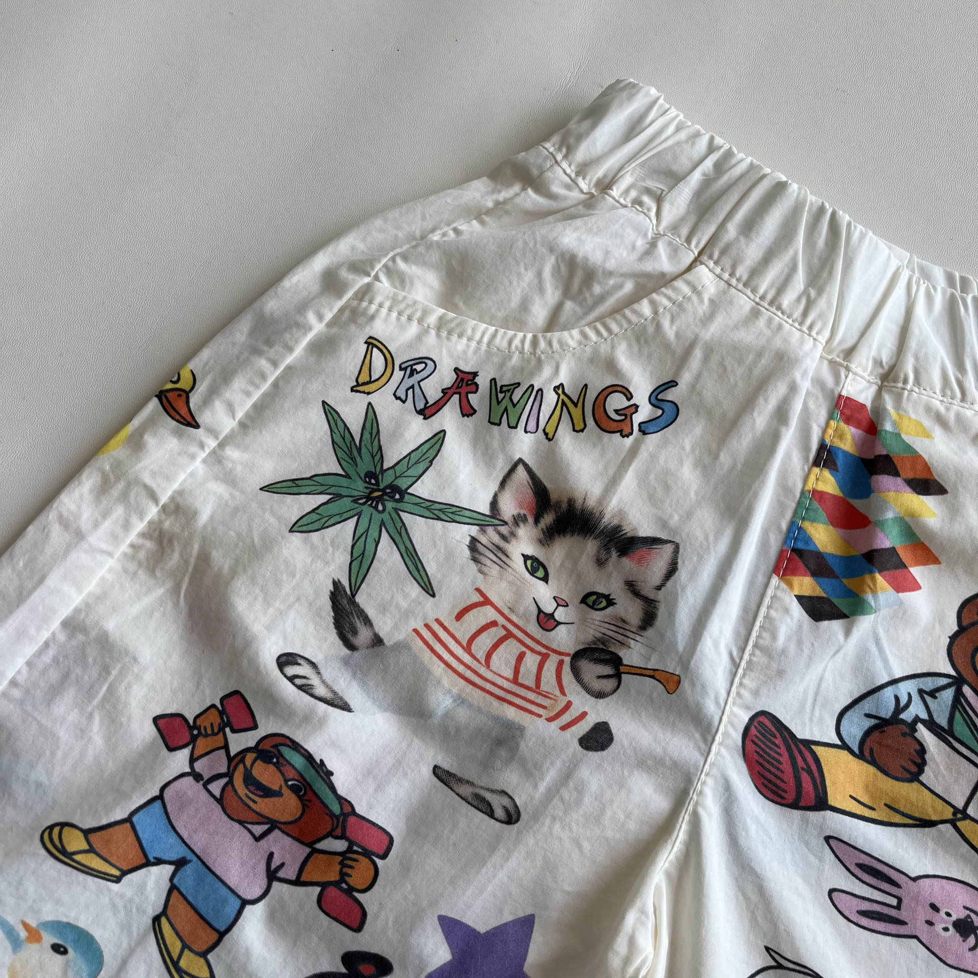 Kids Cartoon Graffiti Pants