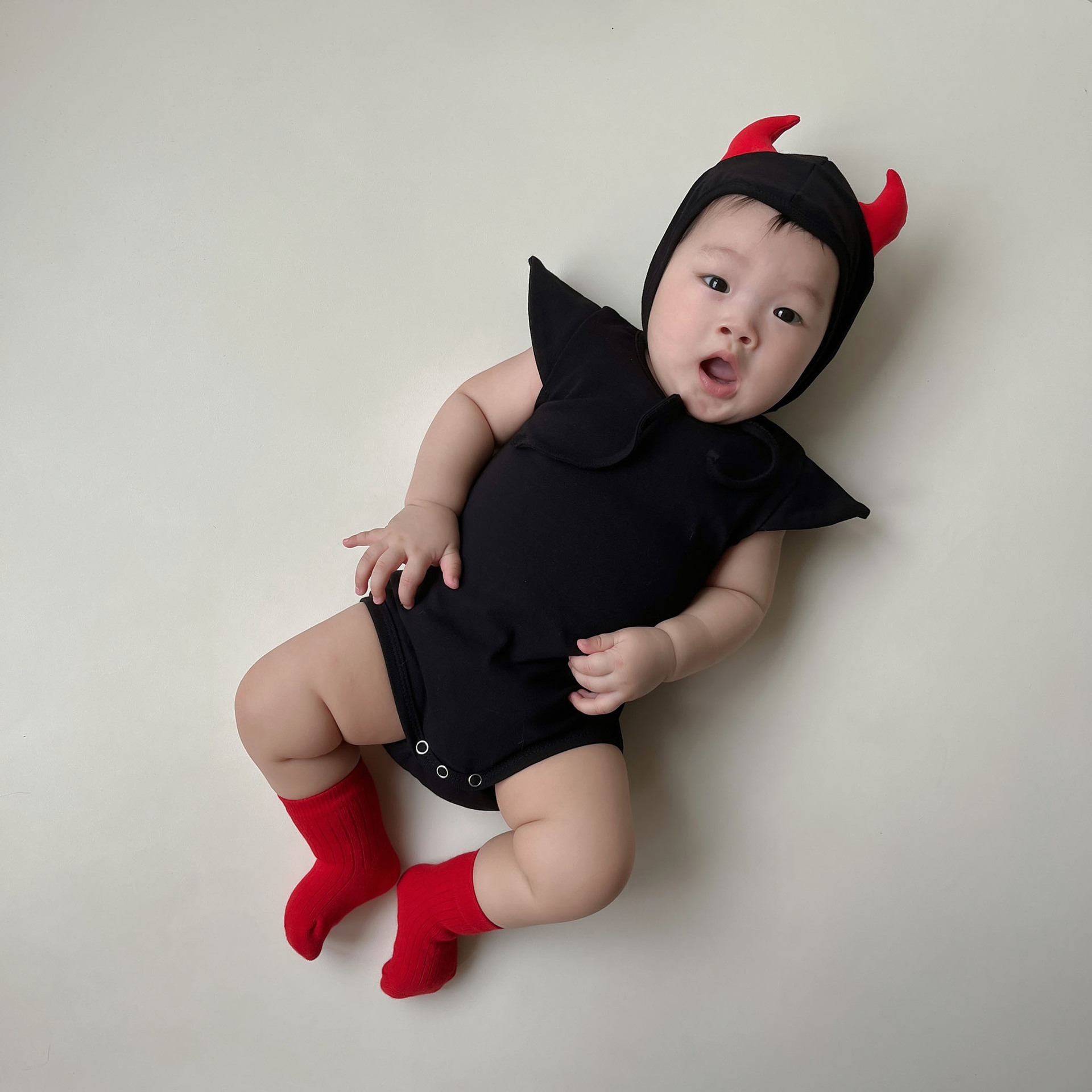 Baby Halloween Little Devil Onesie and Hat Set