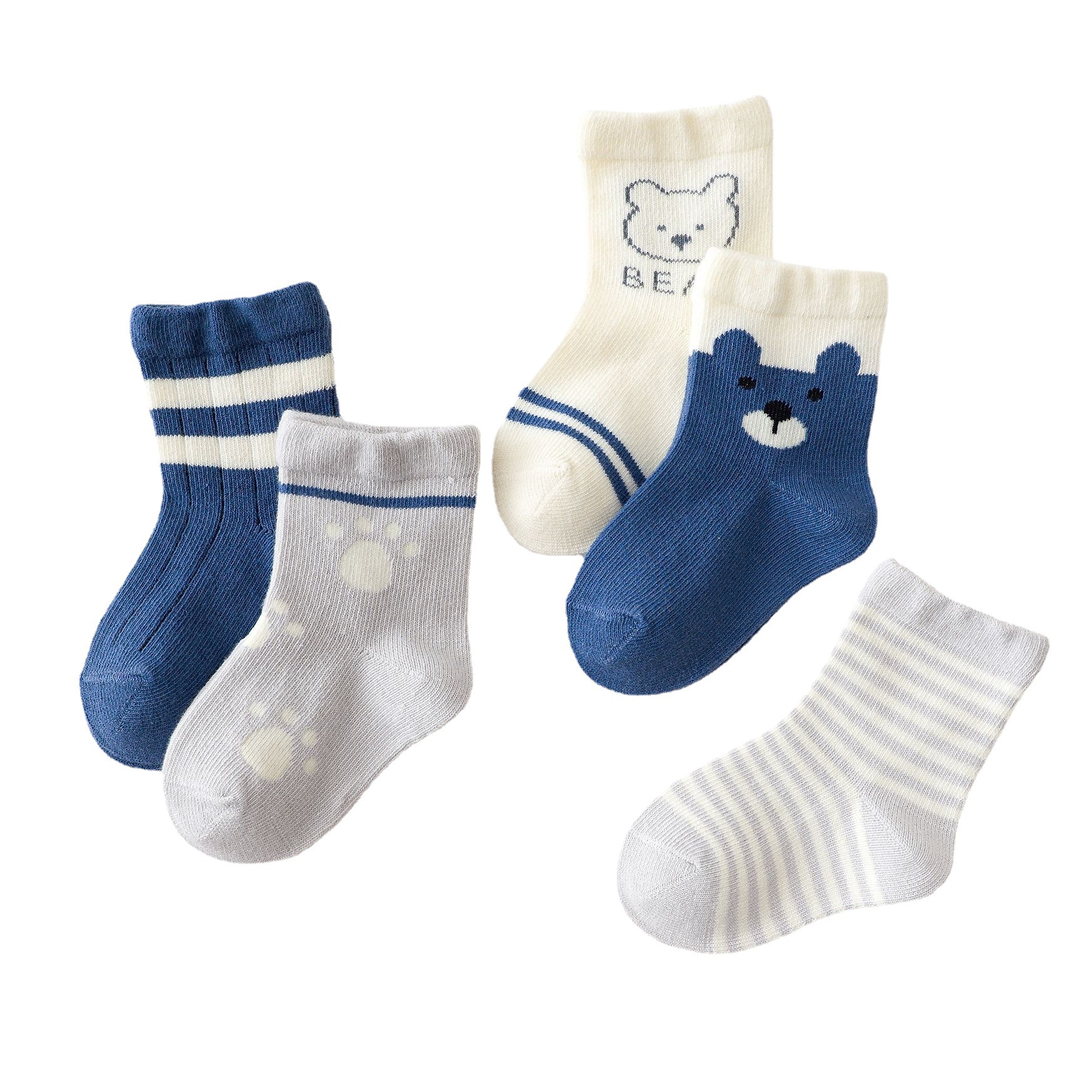 Baby & Kid Bear Stripes Socks 