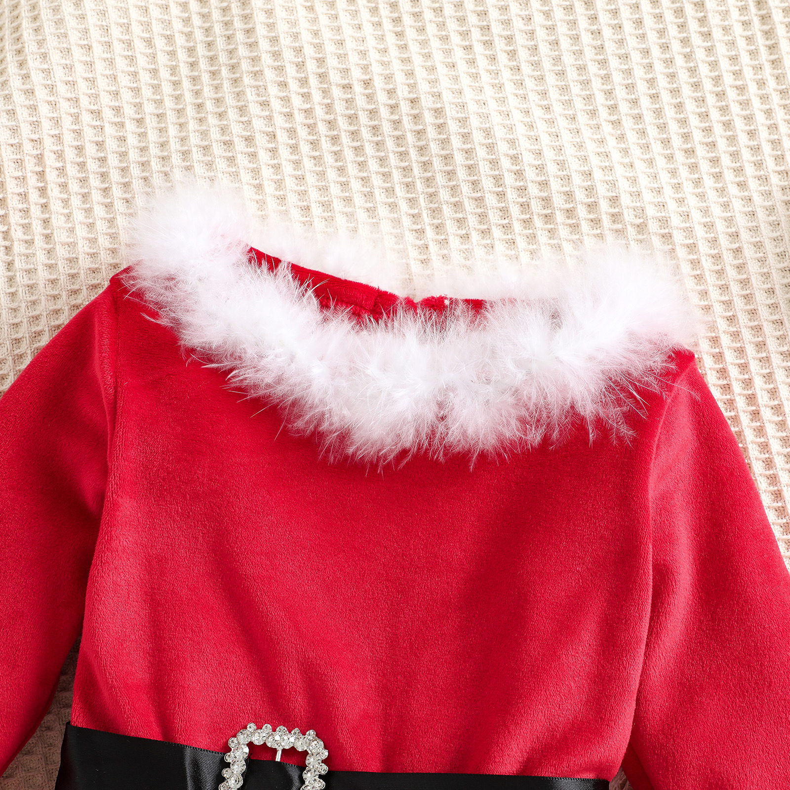 Kids Christmas Star Mesh Dress with Headwear