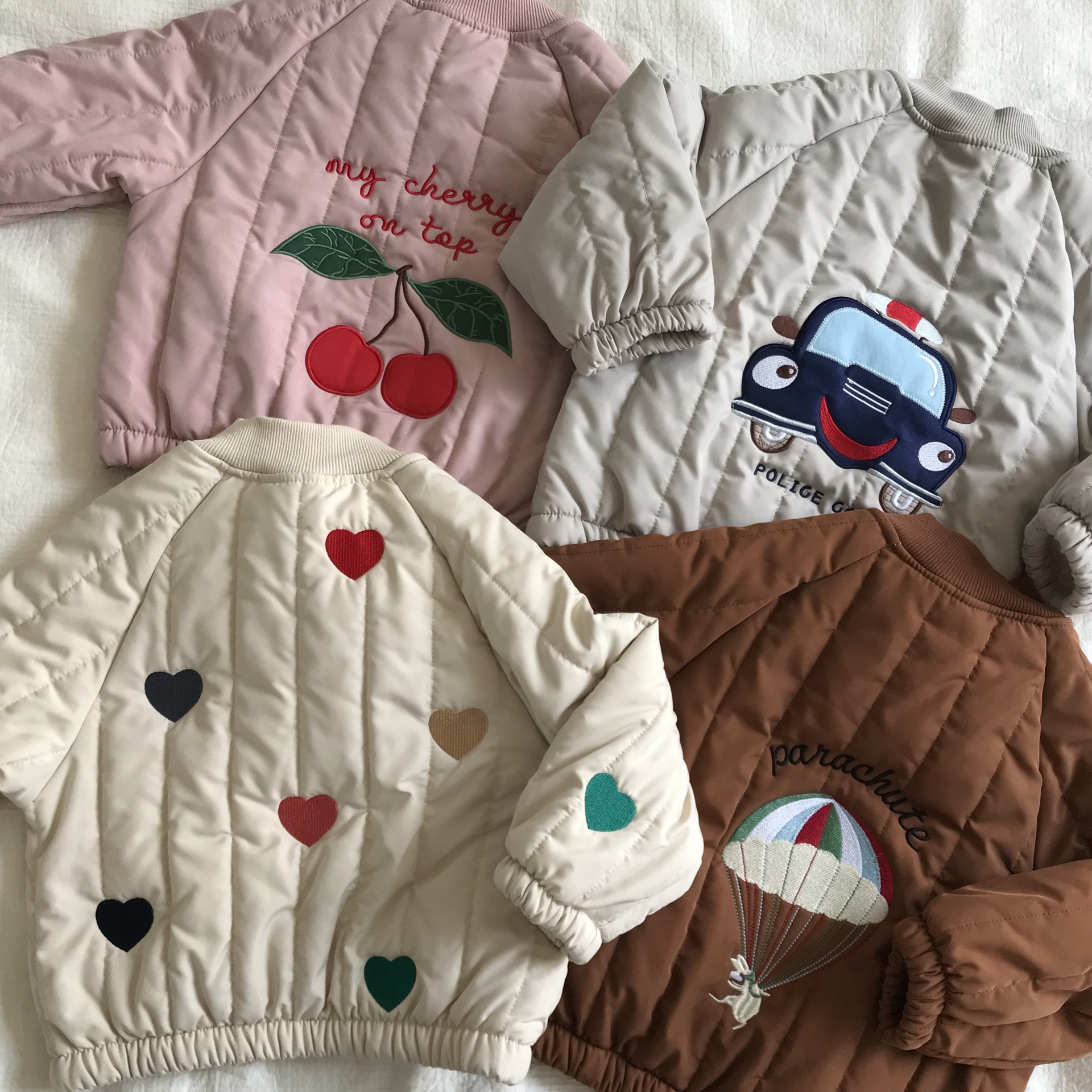 Kids Cartoon Patterns Padded Outerwear