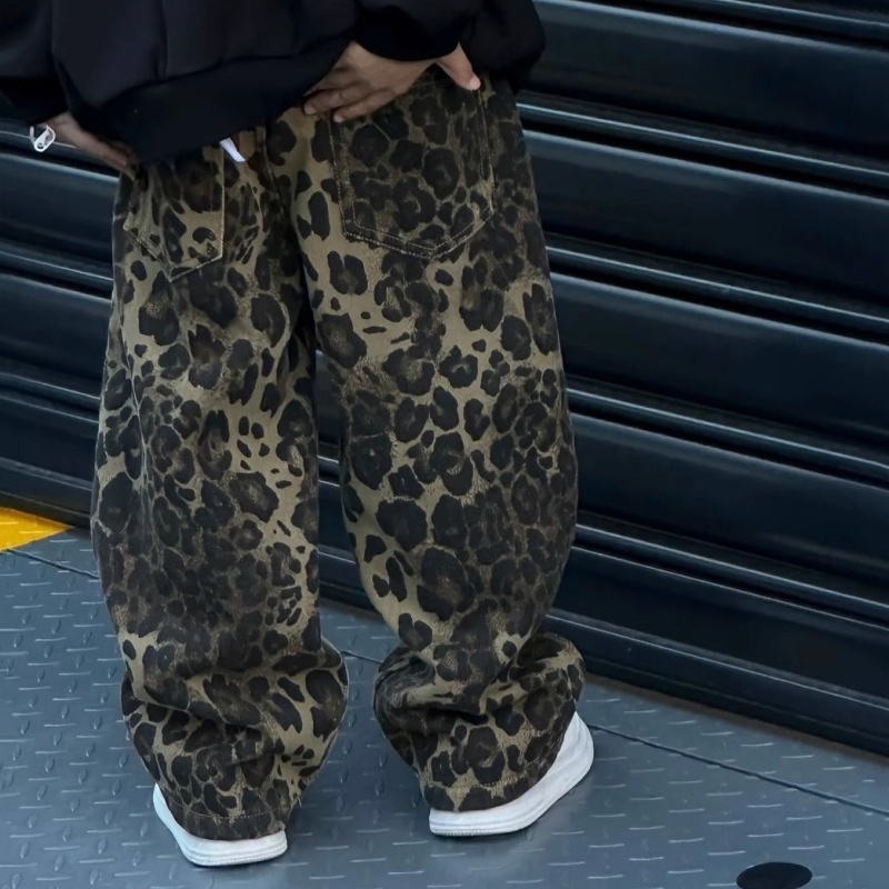Baby Toddler Leopard Print Denim Pant