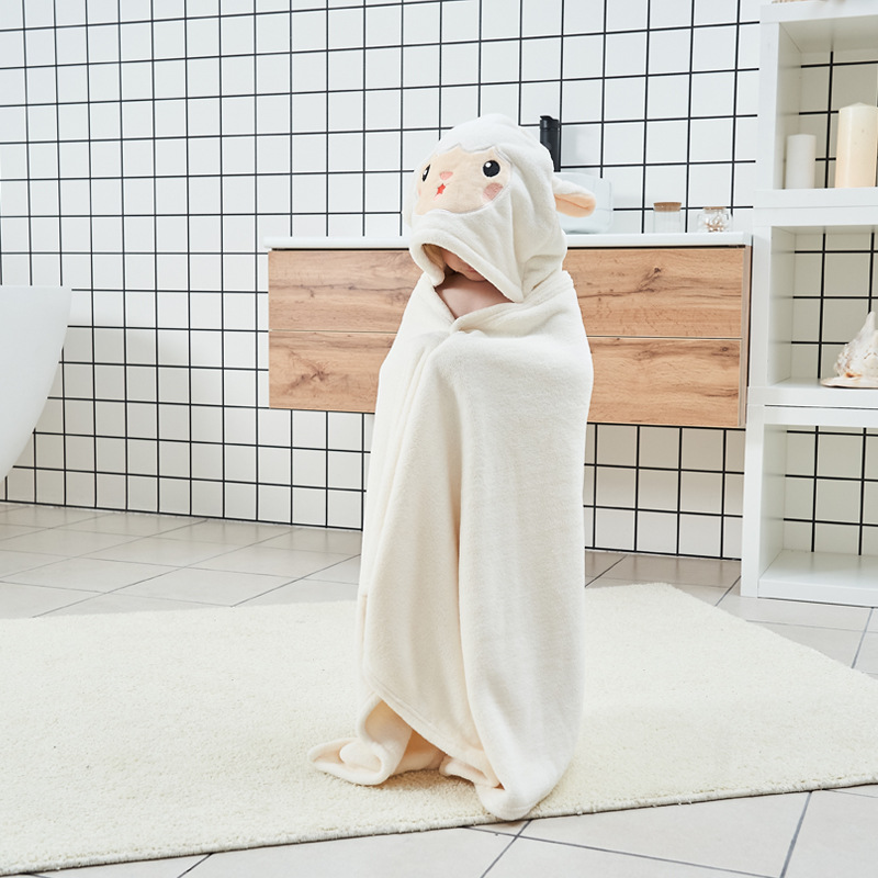 Baby Toddler Cartoon Bath Poncho