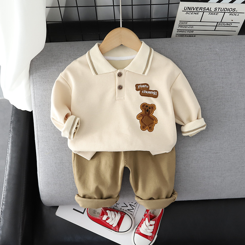 2-Piece Baby Toddler Bear Casual Set