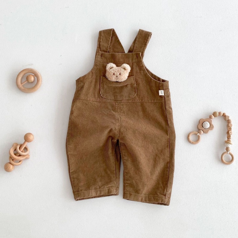 Baby Toddler Pocket Bear Overalls
