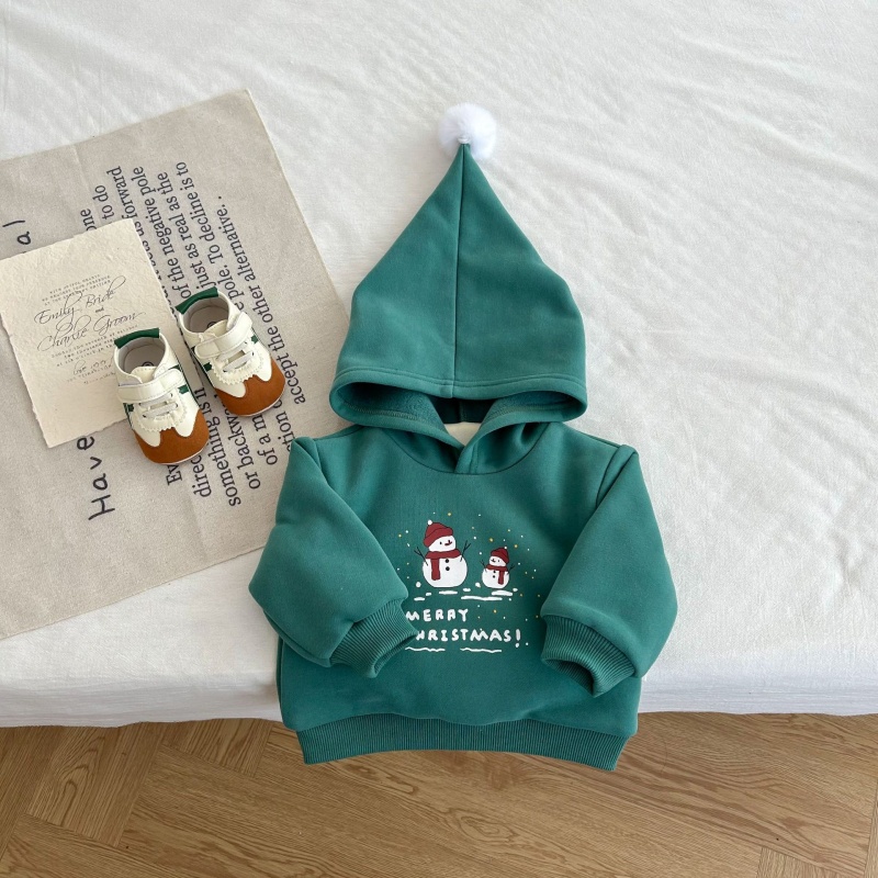 Baby Christmas Padded Hooded Sweatshirt