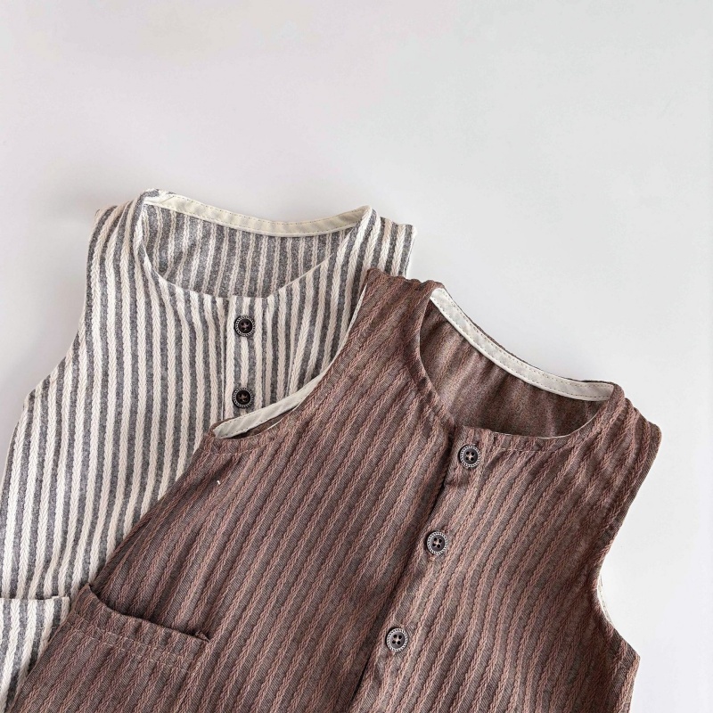 Baby Newborn Striped Sleeveless Romper