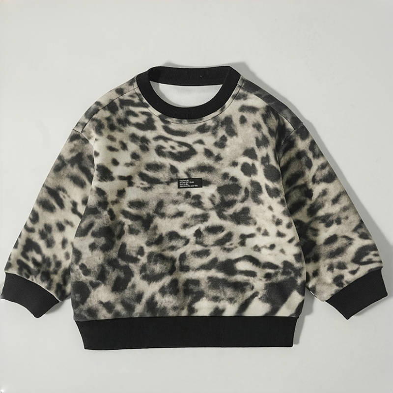 Kids' Boy Leopard Print Sweatshirt