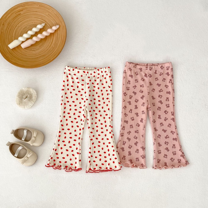 Baby Toddler Girl  Printed Bell-Bottom Pants