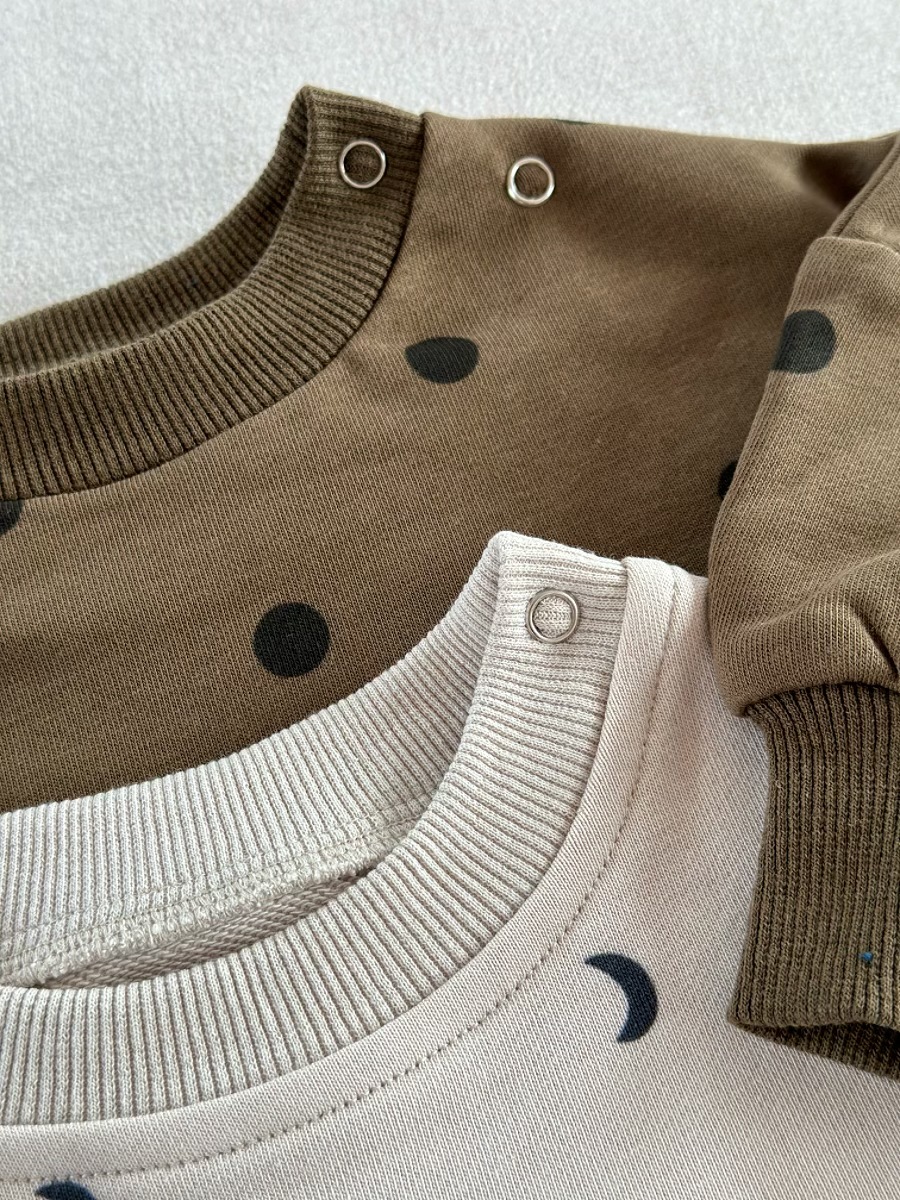 Baby Newborn Moon Polka Dot Print Rompers