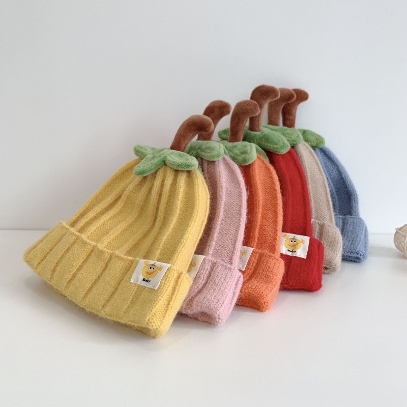 Baby Pumpkin Cartoon Knit Hat