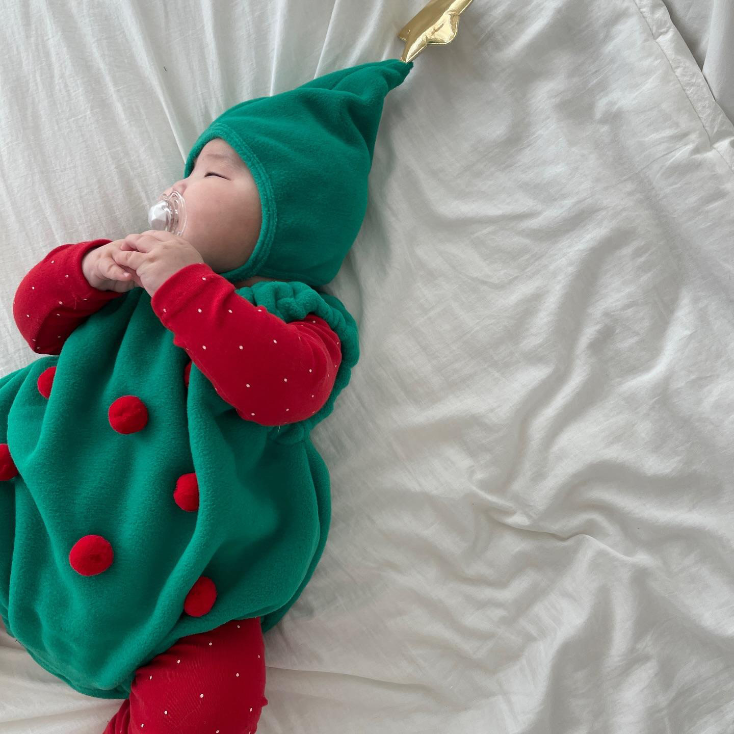 Baby Christmas Vest Hooded Romper
