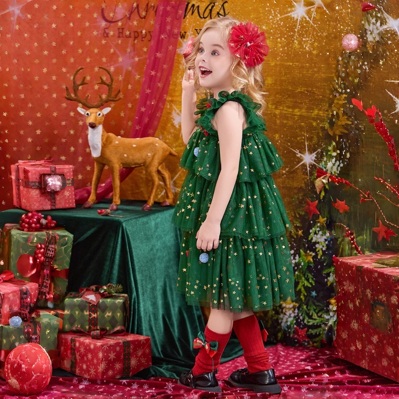 Baby Kids' Girl Christmas Strapless Dress