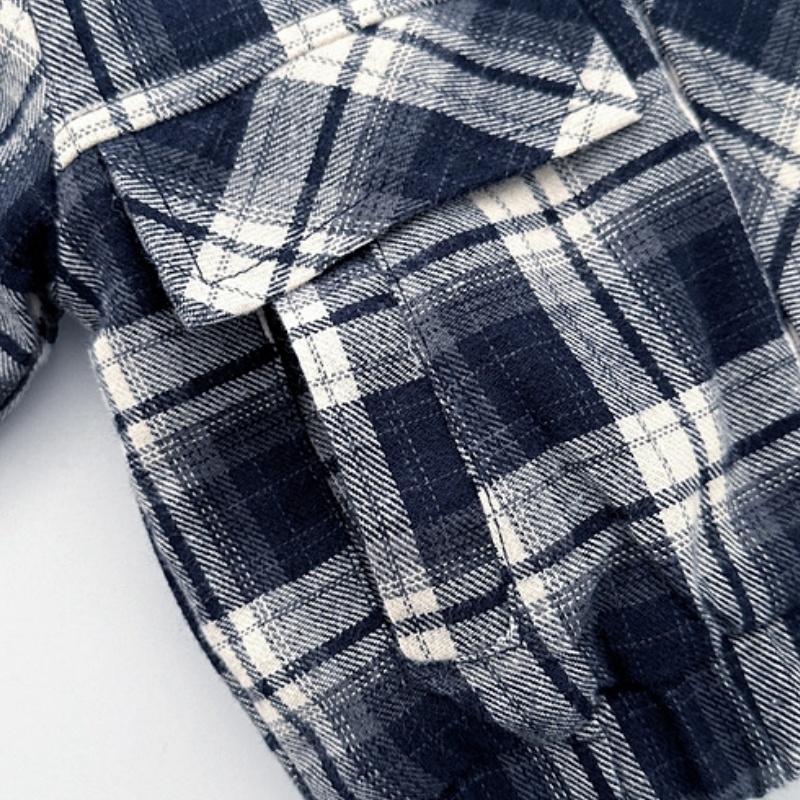 Baby Kids' Boy Plaid Quilted Jacket