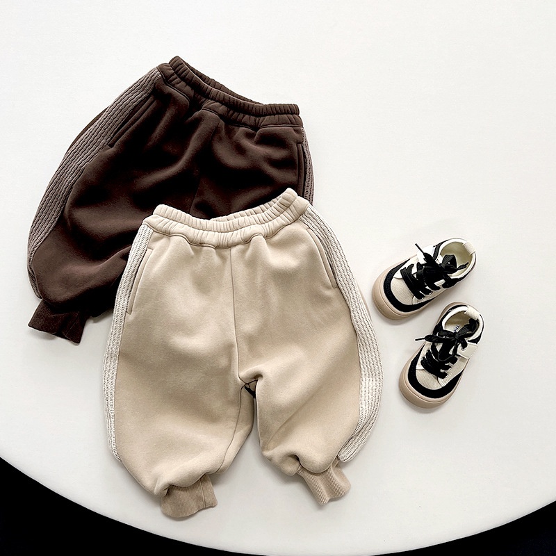 Baby & Kids Patchwork Fleece-Lined Pants