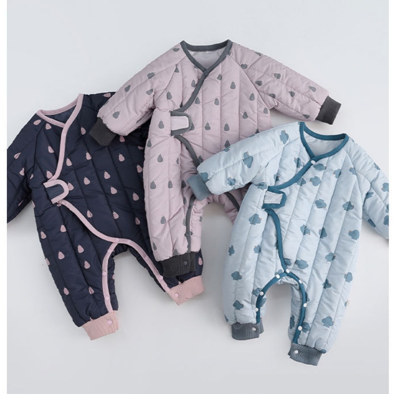 Baby Print Snap-Front Romper