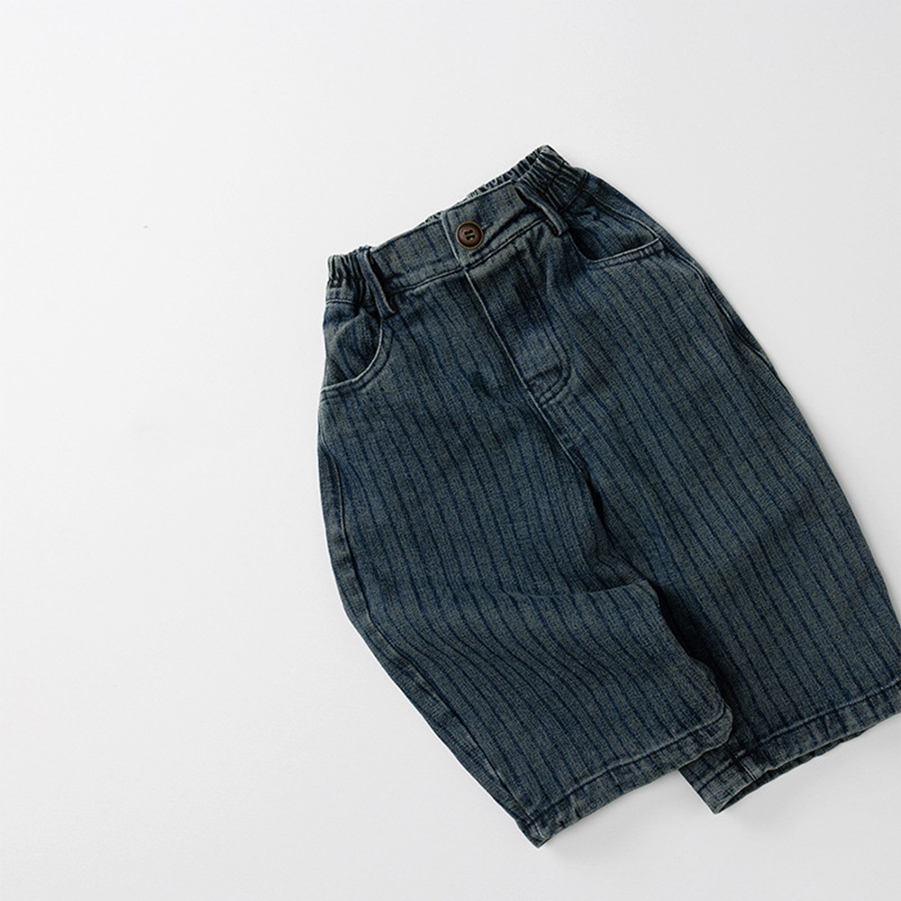 Baby Toddler Blue Stripe Denim Loose Pants