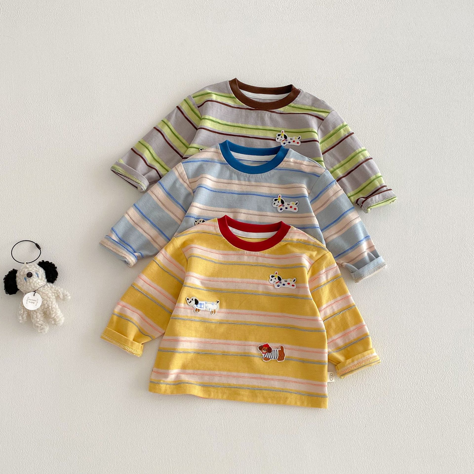 Baby Toddler Puppy Striped T-shirt