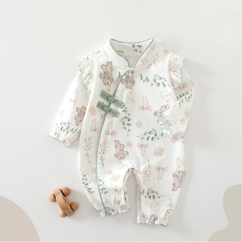Baby Bunny Knot Button Romper