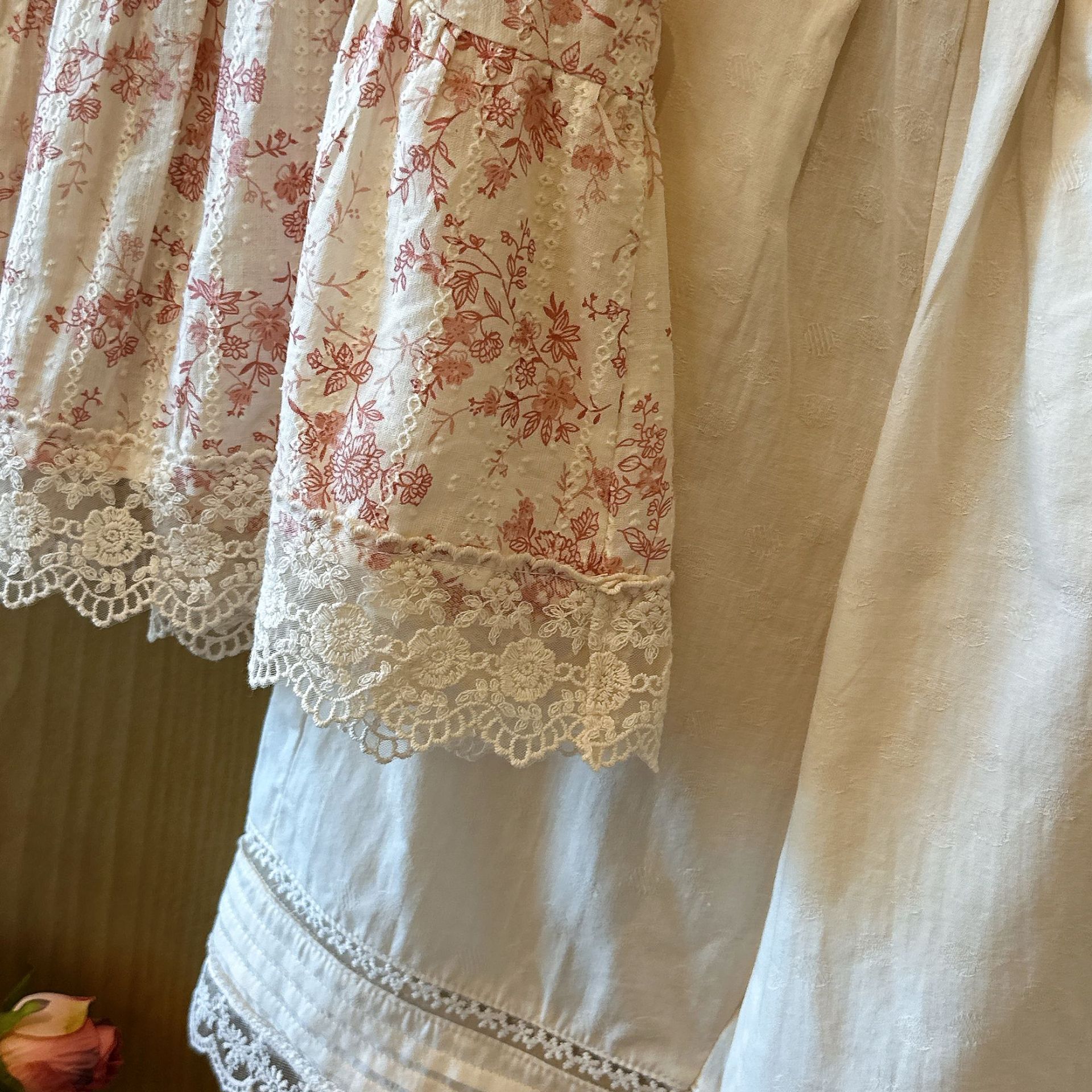 Baby& Kid Floral Lace Top and Pants Set