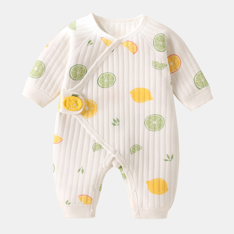 Baby Cute Lemon Kimono Romper