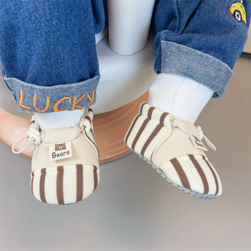 Baby Striped Soft Soled Shoes